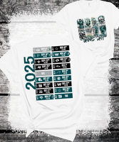 Eagles Football Game day schedule shirt, football Schedule Shirt, Philadelphia Eagles Football Team, Bird Gang Football Fan Gift