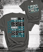 Eagles Football Game day schedule shirt, football Schedule Shirt, Philadelphia Eagles Football Team, Bird Gang Football Fan Gift