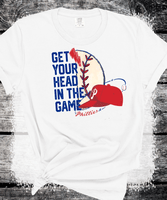 Philadelphia Phillies Get your head in the game Baseball shirt for Adults and Kids Family Baseball shirt, phillies Baseball Fans, Play Ball Apparel