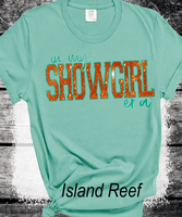 Comfort Colors® Showgirl Shirt for Fan, Orange Show Girl Shirt for Concert, in My Showgirl Era Tshirt Gift for Her, Country Music Fan Gift