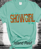 Comfort Colors® Showgirl Shirt for Fan, Orange Show Girl Shirt for Concert, in My Showgirl Era Tshirt Gift for Her, Country Music Fan Gift