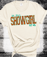 Comfort Colors® Showgirl Shirt for Fan, Orange Show Girl Shirt for Concert, in My Showgirl Era Tshirt Gift for Her, Country Music Fan Gift