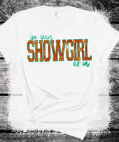Comfort Colors® Showgirl Shirt for Fan, Orange Show Girl Shirt for Concert, in My Showgirl Era Tshirt Gift for Her, Country Music Fan Gift