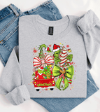 Grinch Christmas Tree Shirts / Merry Grinchmas Christmas Realistic Faux Yarn Hoodie / Classic Christmas Movies Shirts / FYP Viral Grinch Sweatshirts / Funny Holiday Crewneck
