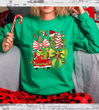 Grinch Christmas Tree Shirts / Merry Grinchmas Christmas Realistic Faux Yarn Hoodie / Classic Christmas Movies Shirts / FYP Viral Grinch Sweatshirts / Funny Holiday Crewneck
