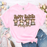 Happy Easter Heifers Shirt Cute Highland Cow Sweatshirt Easter Egg Tee Happy Easter Cow Day Gift Western Country Easter Sweatshirt Cute Easter Farmhouse Easter Gift Tee
