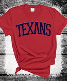 Custom PUFF vinyl Texans Sweatshirt, Embossed Puff Spirit Wear Sweatshirt, Houston Texans PUFF fan Gear NFL Football Playoff Shirts, Texans Puff Vinyl Sweatshirts, 3D Embossed Football Gear