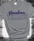 Custom PUFF vinyl Texans Sweatshirt, Embossed Puff Spirit Wear Sweatshirt, Houston Texans PUFF fan Gear NFL Football Playoff Shirts, Texans Puff Vinyl Sweatshirts, 3D Embossed Football Gear