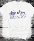 Custom PUFF vinyl Texans Sweatshirt, Embossed Puff Spirit Wear Sweatshirt, Houston Texans PUFF fan Gear NFL Football Playoff Shirts, Texans Puff Vinyl Sweatshirts, 3D Embossed Football Gear