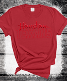 Custom PUFF vinyl Texans Sweatshirt, Embossed Puff Spirit Wear Sweatshirt, Houston Texans PUFF fan Gear NFL Football Playoff Shirts, Texans Puff Vinyl Sweatshirts, 3D Embossed Football Gear (Copy)