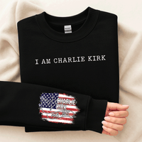 I am Charlie Kirk Freedom Sweatshirt - In Memory of Charlie Kirk Crewneck - Patriotic Hoodie - Pray For Charlie Kirk - Social Justice Gift