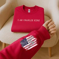 I am Charlie Kirk Freedom Sweatshirt - In Memory of Charlie Kirk Crewneck - Patriotic Hoodie - Pray For Charlie Kirk - Social Justice Gift