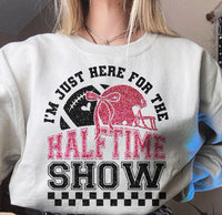 Glitter Superbowl Team Halftime Football Sweatshirt, Funny Game Day Shirt Trending Bling Fan Shirts, Football Crewneck, Football Hoodie, Superbowl GIfts