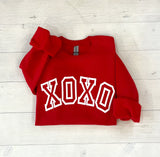 XOXO Sweatshirt, Valentine's Day Puff Sweatshirt, Puff Print Sweatshirt, Valentine's Day Sweatshirt, Gift For Her