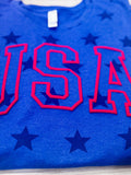 USA Stars Puff Shirt - United States Puff T-Shirt - USA Star Tee - 4th of July T-Shirt - American Flag - USA Flag Shirt