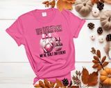 In this game we wear PINK, we're built Different, Breast PINK OUT Sweatshirt, Spirit Wear Sweatshirt, Custom October We wear Pink, Breast Cancer Awareness Month
