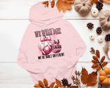 In this game we wear PINK, we're built Different, Breast PINK OUT Sweatshirt, Spirit Wear Sweatshirt, Custom October We wear Pink, Breast Cancer Awareness Month