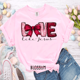 Love Like Jesus Shirt Cute Christian Sweatshirt Valentines Day Gift Cute Easter Shirts