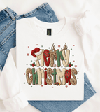 Christmas Tree Realistic Faux Yarn Hoodie / Holiday matching family knit look /  FYP Viral Trending Sweatshirts / Funny Holiday Crewneck