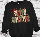 Christmas Tree Realistic Faux Yarn Hoodie / Holiday matching family knit look /  FYP Viral Trending Sweatshirts / Funny Holiday Crewneck