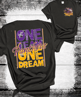 Custom Local School One Team One Dream Sweatshirt, Spirit Wear Sweatshirt, Custom Local Shirts School Mascot Sweatshirt, Gift Idea, Liberty Hill Panthers, Texas Football
