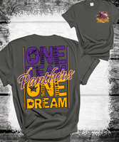 Custom Local School One Team One Dream Sweatshirt, Spirit Wear Sweatshirt, Custom Local Shirts School Mascot Sweatshirt, Gift Idea, Liberty Hill Panthers, Texas Football