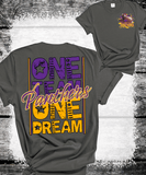 Custom Local School One Team One Dream Sweatshirt, Spirit Wear Sweatshirt, Custom Local Shirts School Mascot Sweatshirt, Gift Idea, Liberty Hill Panthers, Texas Football