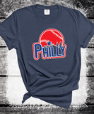 Philadelphia Skyline Phillies Baseball shirt for Adults Kids Family Philly Baseball shirt, phillies 1883 Baseball Fans, Play Ball Apparel