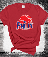 Philadelphia Skyline Phillies Baseball shirt for Adults Kids Family Philly Baseball shirt, phillies 1883 Baseball Fans, Play Ball Apparel