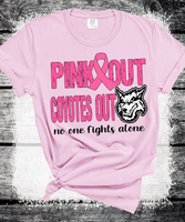 Pink Out Breast Cancer Awareness October Shirts / Pink School Spirit Shirts / Custom Pink Tees  / Wiley Middle School, Leander, Texas Football