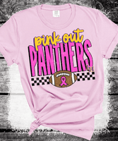 Custom Local School PINK OUT Sweatshirt, Spirit Wear Sweatshirt, Custom October we wear Pink, Gift Idea, Liberty Hill Panthers, Texas Football