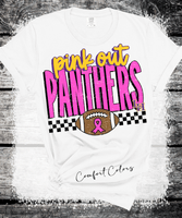 Custom Local School PINK OUT Sweatshirt, Spirit Wear Sweatshirt, Custom October we wear Pink, Gift Idea, Liberty Hill Panthers, Texas Football