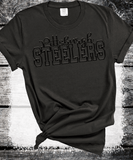 Custom PUFF Print Steelers Sweatshirt, Embossed Puff Spirit Wear Sweatshirt, Pittsburgh Steelers PUFF fan Gear NFL Football Playoff Shirts, Steelers Puff Vinyl Sweatshirts, 3D Embossed Football Gear