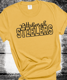 Custom PUFF Print Steelers Sweatshirt, Embossed Puff Spirit Wear Sweatshirt, Pittsburgh Steelers PUFF fan Gear NFL Football Playoff Shirts, Steelers Puff Vinyl Sweatshirts, 3D Embossed Football Gear