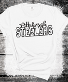 Custom PUFF Print Steelers Sweatshirt, Embossed Puff Spirit Wear Sweatshirt, Pittsburgh Steelers PUFF fan Gear NFL Football Playoff Shirts, Steelers Puff Vinyl Sweatshirts, 3D Embossed Football Gear