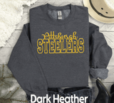 Custom PUFF Print Steelers Sweatshirt, Embossed Puff Spirit Wear Sweatshirt, Pittsburgh Steelers PUFF fan Gear NFL Football Playoff Shirts, Steelers Puff Vinyl Sweatshirts, 3D Embossed Football Gear