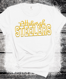 Custom PUFF Print Steelers Sweatshirt, Embossed Puff Spirit Wear Sweatshirt, Pittsburgh Steelers PUFF fan Gear NFL Football Playoff Shirts, Steelers Puff Vinyl Sweatshirts, 3D Embossed Football Gear
