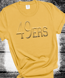 Custom PUFF Print 49ers Sweatshirt, Embossed Puff Spirit Wear Sweatshirt, San Francisco 49ers PUFF fan Gear NFL Football Playoff Shirts, 49ers Puff Vinyl Sweatshirts, 3D Embossed Football Gear