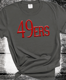 Custom PUFF Print 49ers Sweatshirt, Embossed Puff Spirit Wear Sweatshirt, San Francisco 49ers PUFF fan Gear NFL Football Playoff Shirts, 49ers Puff Vinyl Sweatshirts, 3D Embossed Football Gear
