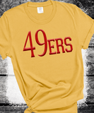 Custom PUFF Print 49ers Sweatshirt, Embossed Puff Spirit Wear Sweatshirt, San Francisco 49ers PUFF fan Gear NFL Football Playoff Shirts, 49ers Puff Vinyl Sweatshirts, 3D Embossed Football Gear