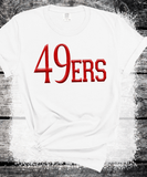 Custom PUFF Print 49ers Sweatshirt, Embossed Puff Spirit Wear Sweatshirt, San Francisco 49ers PUFF fan Gear NFL Football Playoff Shirts, 49ers Puff Vinyl Sweatshirts, 3D Embossed Football Gear