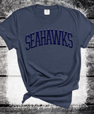 Custom PUFF Print Seahawks Sweatshirt, Embossed Puff Spirit Wear Sweatshirt, Seattle Seahawks PUFF fan Gear NFL Football Playoff Shirts, Seattle Puff Vinyl Sweatshirts, 3D Embossed Football Gear