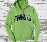 Custom PUFF Print Seahawks Sweatshirt, Embossed Puff Spirit Wear Sweatshirt, Seattle Seahawks PUFF fan Gear NFL Football Playoff Shirts, Seattle Puff Vinyl Sweatshirts, 3D Embossed Football Gear