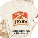 Comfort Colors® She's from Texas Music Inspired graphic tee, funny sarcastic shirt, trendy western aesthetic cowgirl summer top, gift for her, retro rodeo club apparel