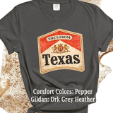 Comfort Colors® She's from Texas Music Inspired graphic tee, funny sarcastic shirt, trendy western aesthetic cowgirl summer top, gift for her, retro rodeo club apparel