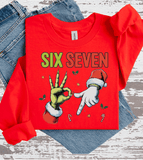 Comfort Colors® Latch Hook Yarn  Faux Six Seven Christmas, Yarn Six Seven 6 7 Meme, Funny Santa Hands, Grinch Hands, Viral Meme, Yarn Crochet