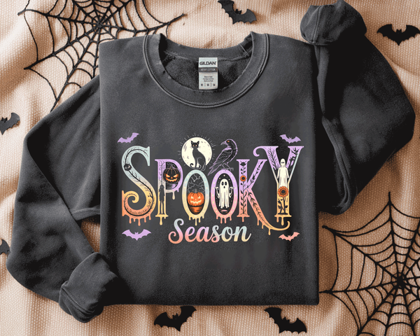 Spooky season Trending Halloween Shirts, Holiday Sweatshirts, Mom Gifts, Bats Pumpkins