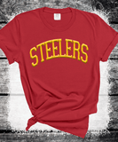 Custom PUFF Print Steelers Sweatshirt, Embossed Puff Spirit Wear Sweatshirt, Pittsburgh Steelers PUFF fan Gear NFL Football Playoff Shirts, Steelers Puff Vinyl Sweatshirts, 3D Embossed Football Gear