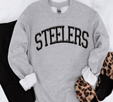 Custom PUFF Print Steelers Sweatshirt, Embossed Puff Spirit Wear Sweatshirt, Pittsburgh Steelers PUFF fan Gear NFL Football Playoff Shirts, Steelers Puff Vinyl Sweatshirts, 3D Embossed Football Gear