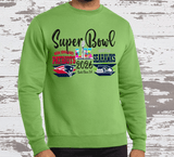 Superbowl 2026 Football Game day Matching Seattle Seahawks and New England Patriots Matching Shirts, Superbowl Sweatshirt Patriots and Seahawks